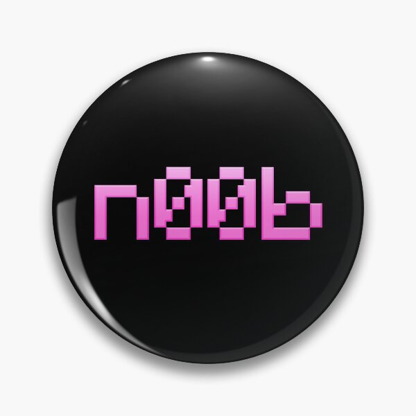 Item preview, n00b in Pink 8-bit Pixel designed and sold by Memes N Lore .