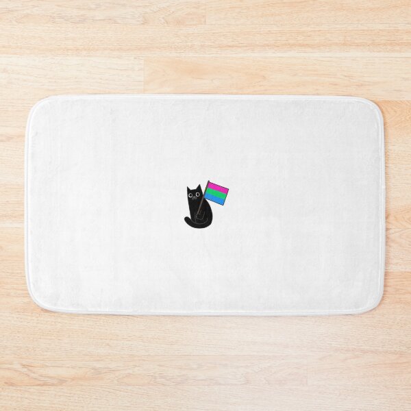Item preview, Polysexual Pride Flag Black Cat Sticker designed and sold by PosteriaArchive.