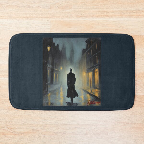 Item preview,  "Solitary Stroll: Noir Atmosphere in the Mist" designed and sold by Artisticanvas.