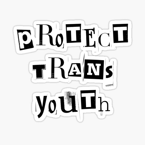 Aperçu de l'œuvre Protéger les jeunes trans créée et vendue par GwenSnow.