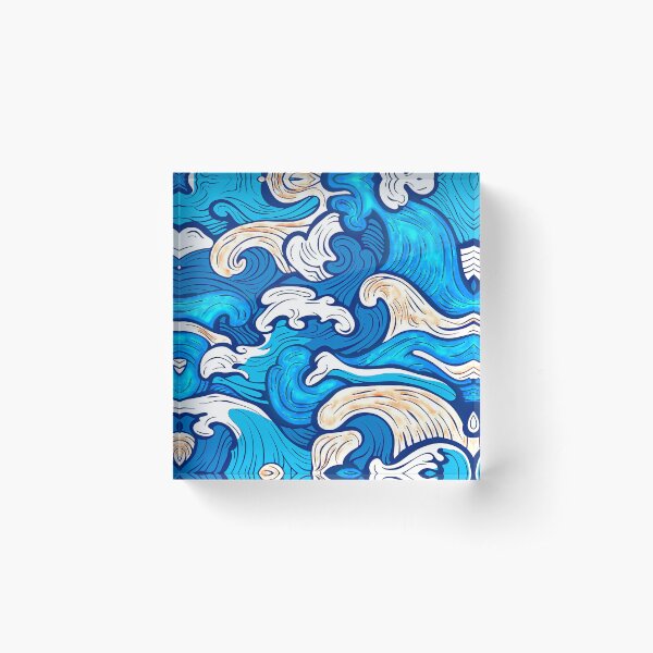 Item preview, Summer Ocean Waves Asian-Style Abstract Art Design designed and sold by DEC02.