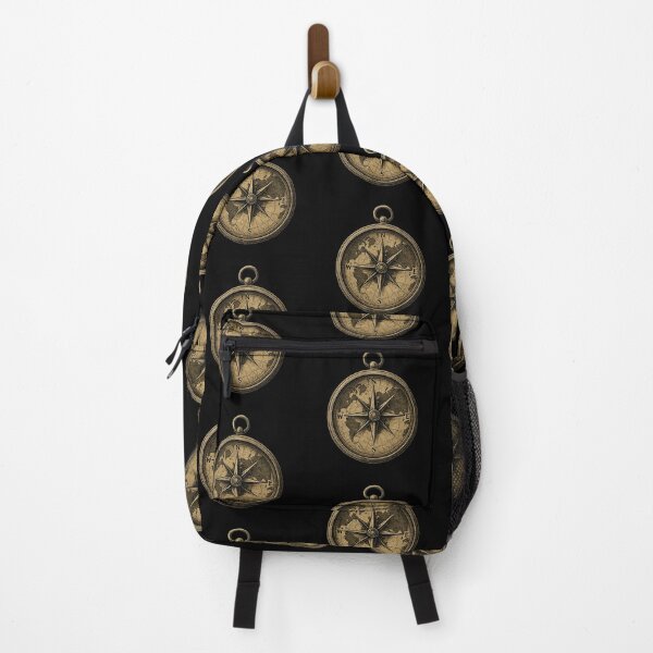 Item preview, Vintage Compass Illustration – Old World Map Adventure Symbol in Golden Tones designed and sold by HAFIZ-DP.