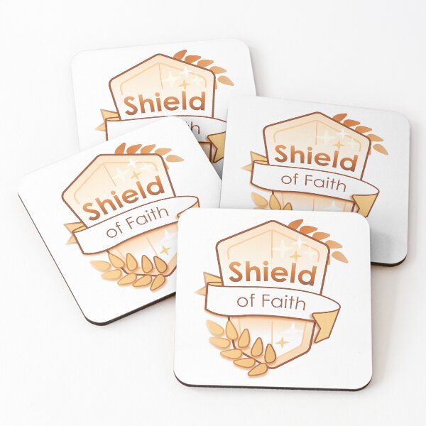 Item preview, Shield of Faith D&D Spell Graphic (Rust) designed and sold by Samantha Hamilton.