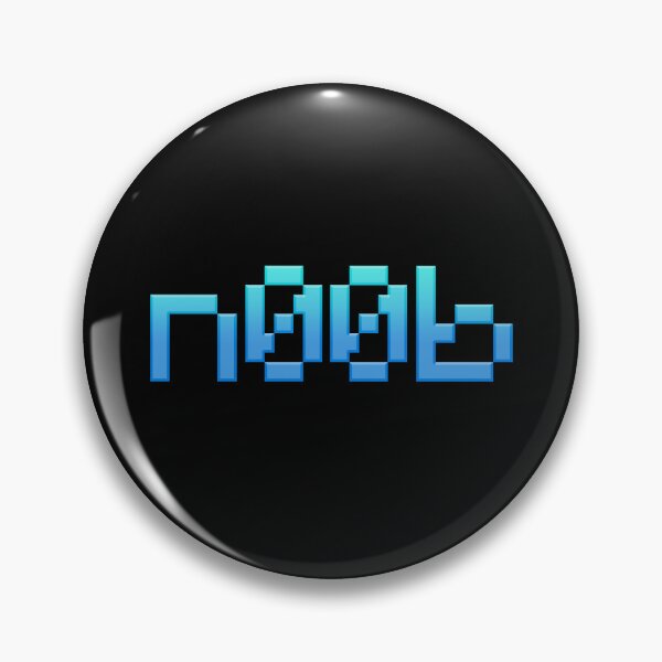 Item preview, n00b in Blue 8-bit Pixel designed and sold by Memes N Lore .