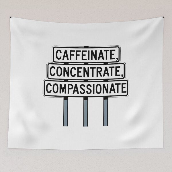 Item preview, Coffee-Fueled Nurse: Caffeinate, Concentrate, Compassionate designed and sold by CuteDesignables.