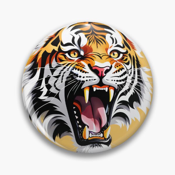 Item preview, Roaring Tiger Head Art designed and sold by CTM ArtStudio.