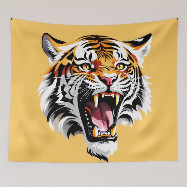 Item preview, Roaring Tiger Head Art designed and sold by CTM ArtStudio.