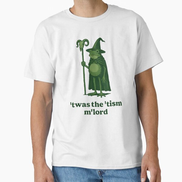 Item preview, Frog Wizard Meme Twas the Tism MLord Autism Awareness designed and sold by cghhekydfm58.