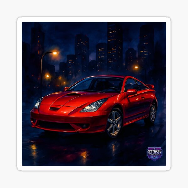 Item preview, 7th Gen Toyota Celica Fanart (Red) designed and sold by Peterson Designs.