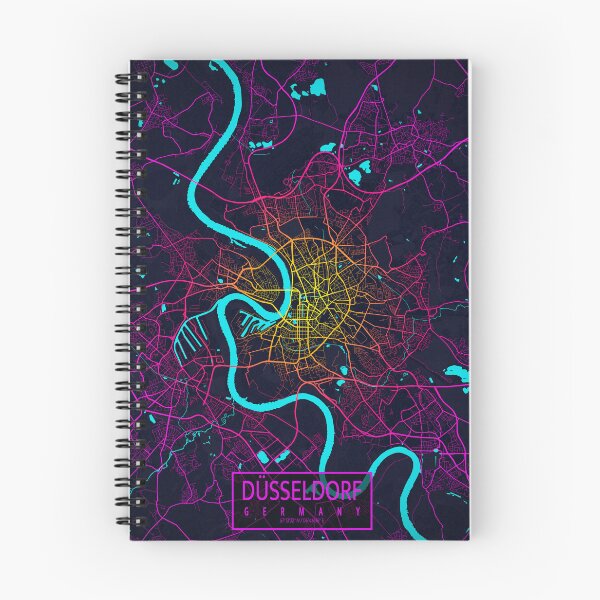 Item preview, Dusseldorf City Map of Germany - Neon designed and sold by deMAP.