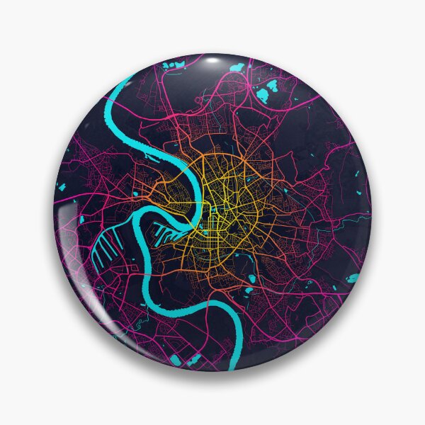 Item preview, Dusseldorf City Map of Germany - Neon designed and sold by deMAP.