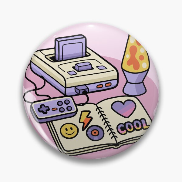 Item preview, Retro Gamer Memories – Cute 90s-Inspired Doodle Art designed and sold by Tattyarts.