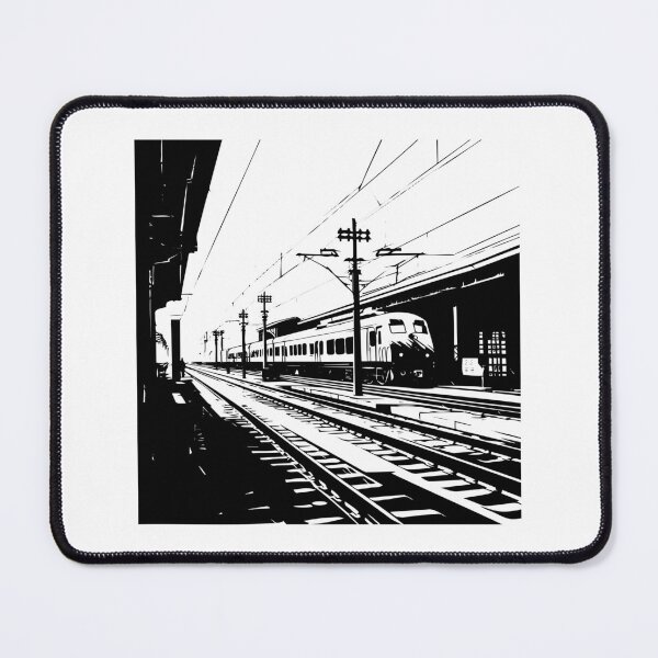 Item preview, Train Metro Railway Transit Urban Commute Station  designed and sold by inkoutninja.