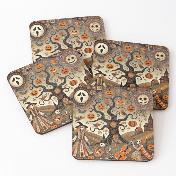 Item preview, Nocturne of the Pumpkin Spirits designed and sold by Dream Bloom Gallery.