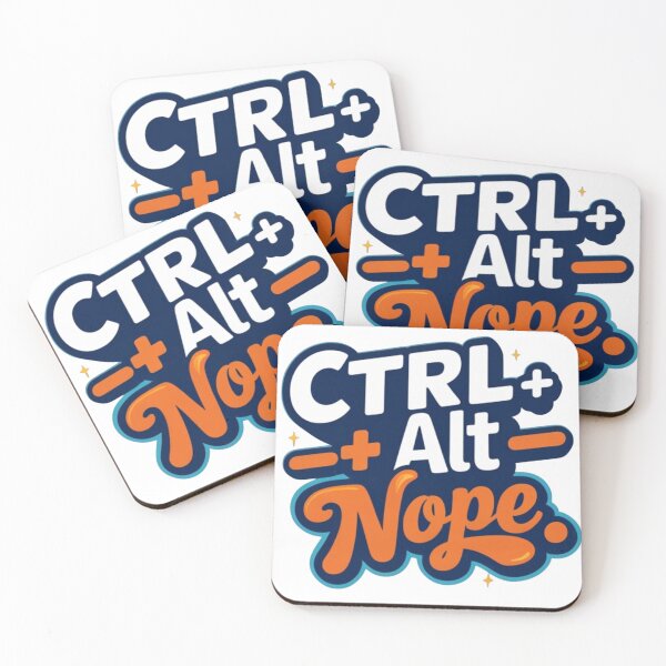 Item preview, Ctrl Alt Nope – Funny Tech Quote Design designed and sold by Irene Catchmind.
