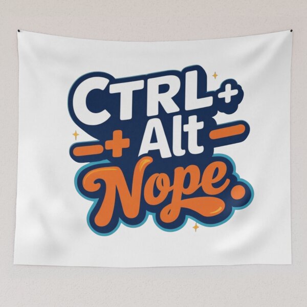 Item preview, Ctrl Alt Nope – Funny Tech Quote Design designed and sold by Irene Catchmind.