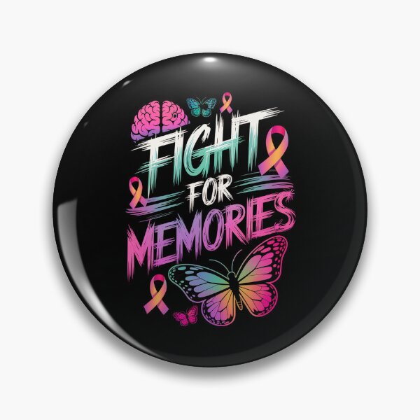 Item preview, Fight for Memories Butterfly Ribbon Brain Awareness designed and sold by Taans-Creation.
