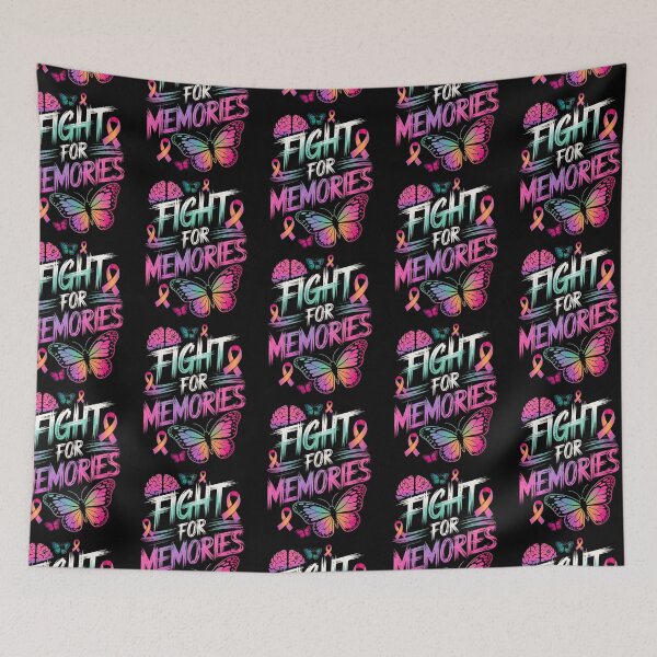 Item preview, Fight for Memories Butterfly Ribbon Brain Awareness designed and sold by Taans-Creation.