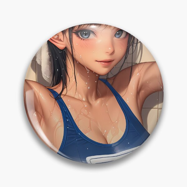 Item preview, Yuuki Sword Art Online Anime Girl Blue Swimsuit Towel Hair Wet Look designed and sold by bolleykoldl.