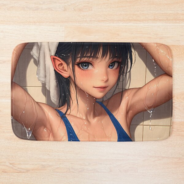 Item preview, Yuuki Sword Art Online Anime Girl Blue Swimsuit Towel Hair Wet Look designed and sold by bolleykoldl.
