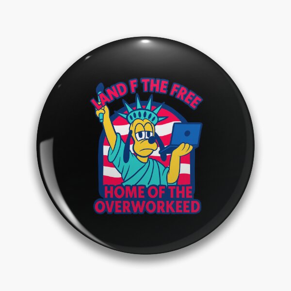 Item preview, LAND OF THE FREE, HOME OF THE OVERWORKED designed and sold by UnicornDreamers.