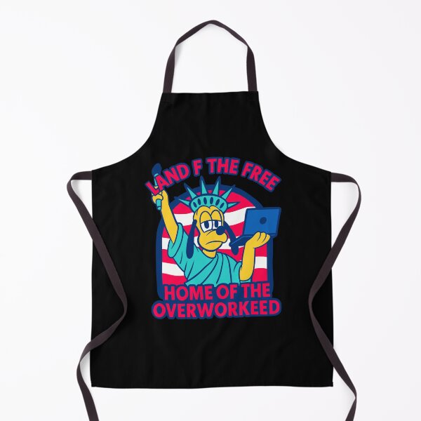 Item preview, LAND OF THE FREE, HOME OF THE OVERWORKED designed and sold by UnicornDreamers.