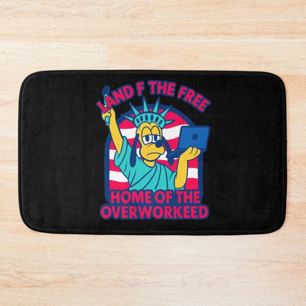 Item preview, LAND OF THE FREE, HOME OF THE OVERWORKED designed and sold by UnicornDreamers.