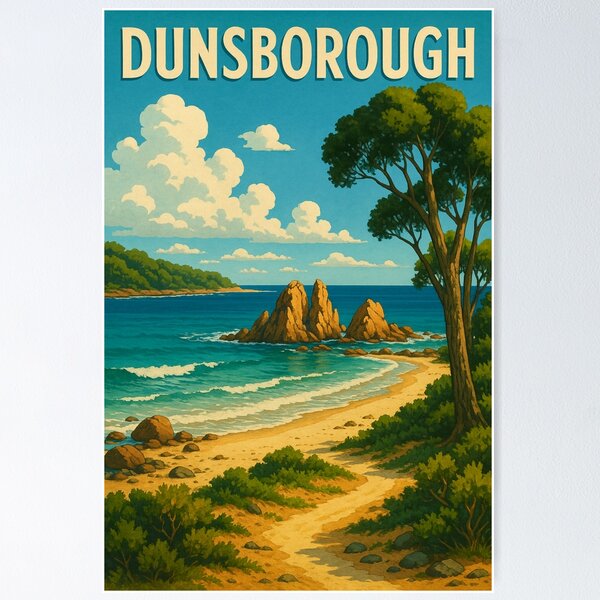 Item preview, Dunsborough Coastal Trail with Forest and Sea Rocks designed and sold by Places On Earth.