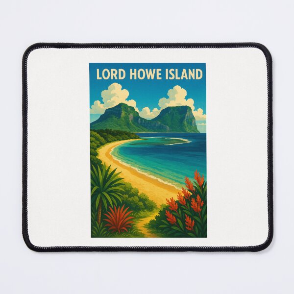 Item preview, Lord Howe Island View with Lagoon and Twin Peaks designed and sold by Places On Earth.