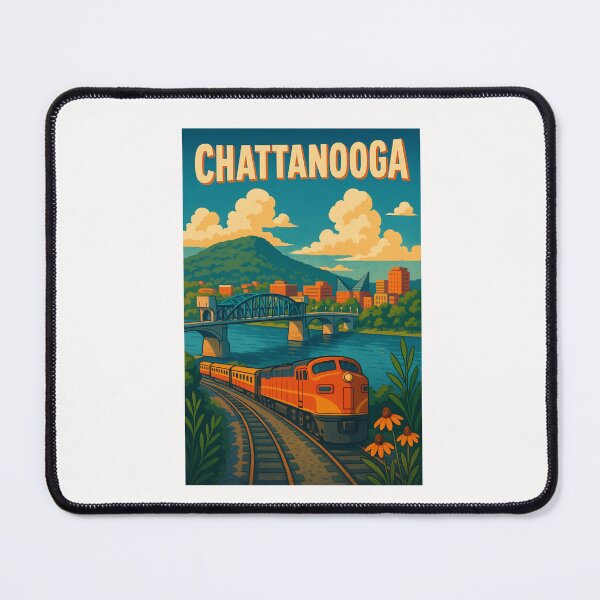 Item preview, Chattanooga Train and Bridge with Downtown Skyline designed and sold by Places On Earth.