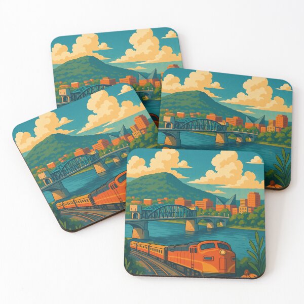 Item preview, Chattanooga Train and Bridge with Downtown Skyline designed and sold by Places On Earth.
