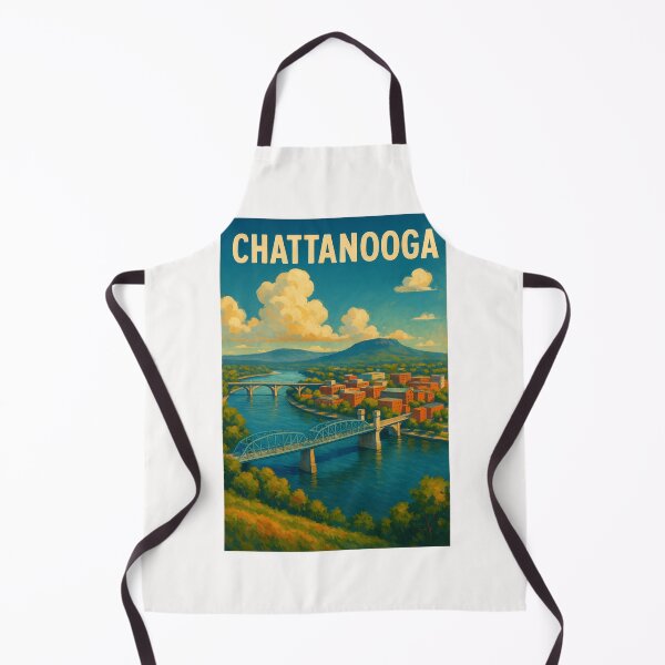 Item preview, Chattanooga Skyline with River Bends and Appalachian Foothills designed and sold by Places On Earth.