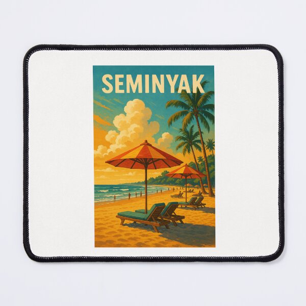 Item preview, Seminyak Beach Sunset with Umbrellas and Tropical Sky designed and sold by Places On Earth.