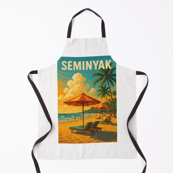 Item preview, Seminyak Beach Sunset with Umbrellas and Tropical Sky designed and sold by Places On Earth.