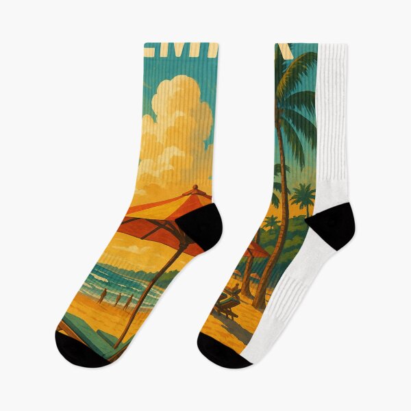 Item preview, Seminyak Beach Sunset with Umbrellas and Tropical Sky designed and sold by Places On Earth.
