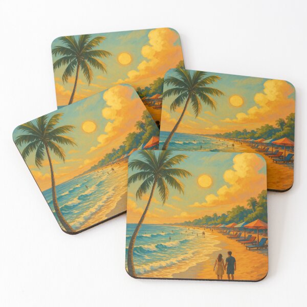 Item preview, Seminyak Romantic Walk at Sunset with Ocean Glow designed and sold by Places On Earth.