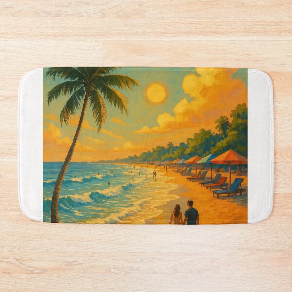 Item preview, Seminyak Romantic Walk at Sunset with Ocean Glow designed and sold by Places On Earth.