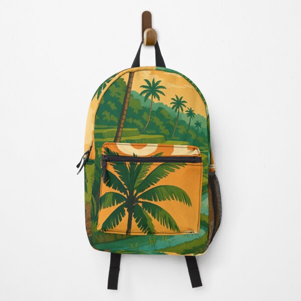 Item preview, Ubud Rice Fields with Temple and Lush Palm Forest designed and sold by Places On Earth.