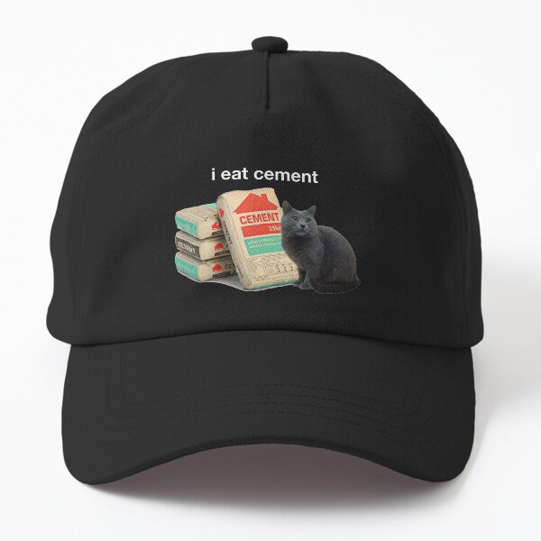 Item preview, I Eat Cement - Cursed Cat Funny Dank Meme designed and sold by mainiaasyiah.