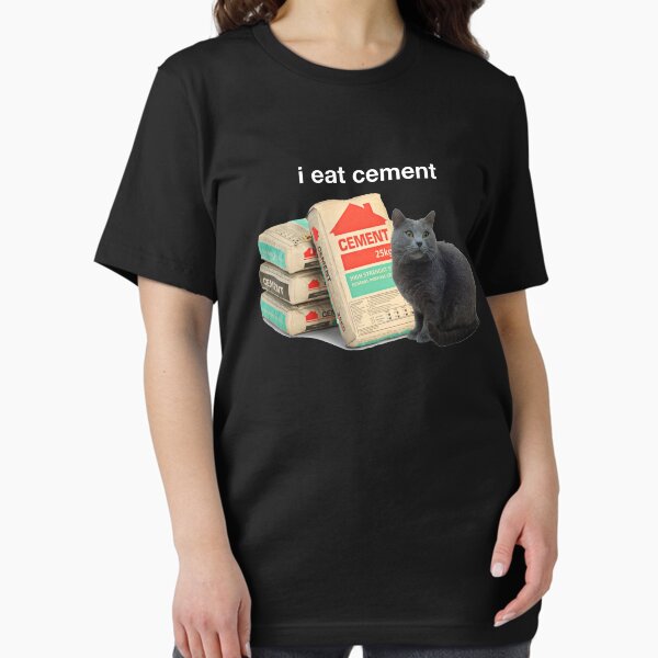 Item preview, I Eat Cement - Cursed Cat Funny Dank Meme designed and sold by mainiaasyiah.