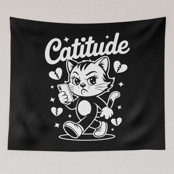 Item preview, Catitude – Sassy Cat With Attitude designed and sold by EthosWear.