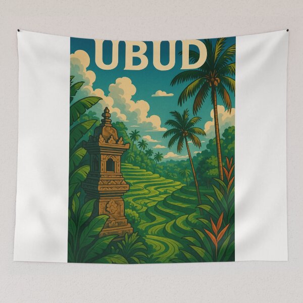 Item preview, Ubud Rice Fields in Bali Indonesia designed and sold by Places On Earth.