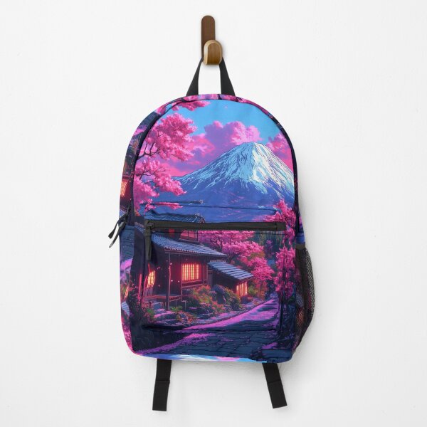 Item preview, Landscape Mount Fuji Japanese Home Cherry Blossom Evening Tranquility designed and sold by rivettlihuiq.