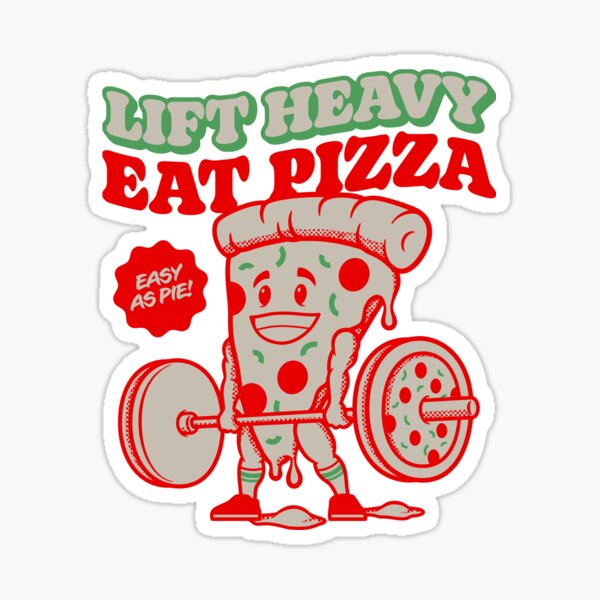 Item preview, LIFT HEAVY EAT PIZZA GYM designed and sold by KIsuSutaianley.