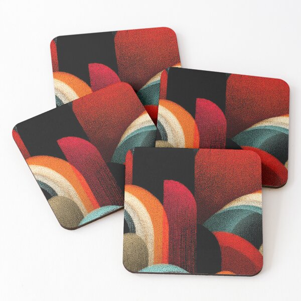 Item preview, Retro Abstract Capsule Layers – Bold Mid-Century Geometric Design designed and sold by The Art Morpher.
