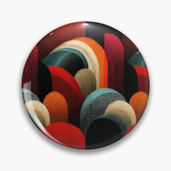 Item preview, Retro Abstract Capsule Layers – Bold Mid-Century Geometric Design designed and sold by The Art Morpher.