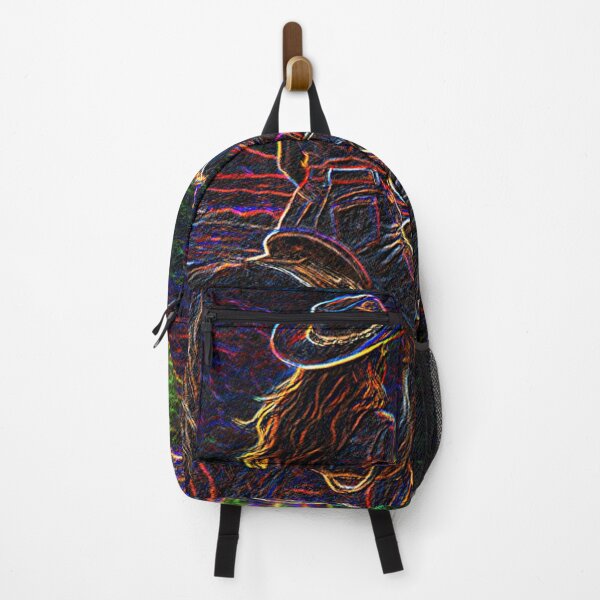 Item preview, Neon Cowgirl Sunset Ride – Psychedelic Western Art designed and sold by LuxuryApparels.