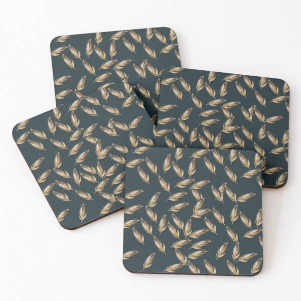 Item preview, Gold Leaf Pattern – Elegant Scattered Foil Leaves designed and sold by Adham2001.