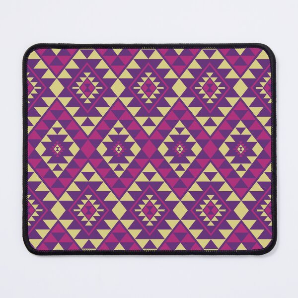 Aperçu de l'œuvre Motif géométrique vibrant aztèque du sud-ouest Navajo créée et vendue par BWDecorPattern.