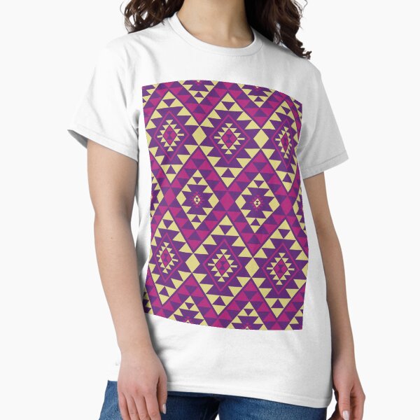 Aperçu de l'œuvre Motif géométrique vibrant aztèque du sud-ouest Navajo créée et vendue par BWDecorPattern.